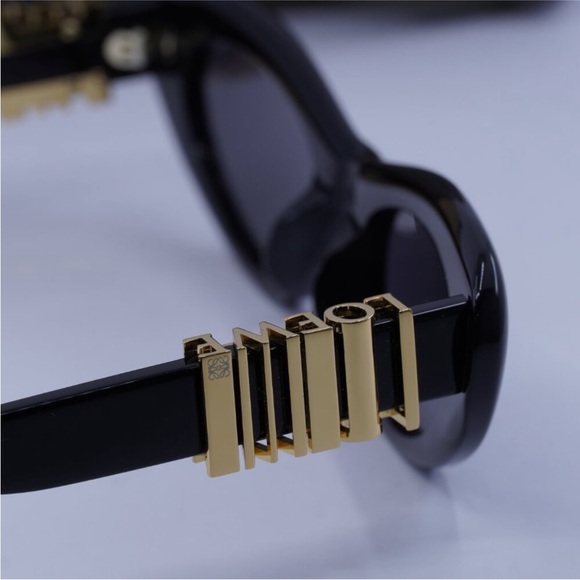 LOEWE Black Cateye Sunglasses with Gold Accents main image 9